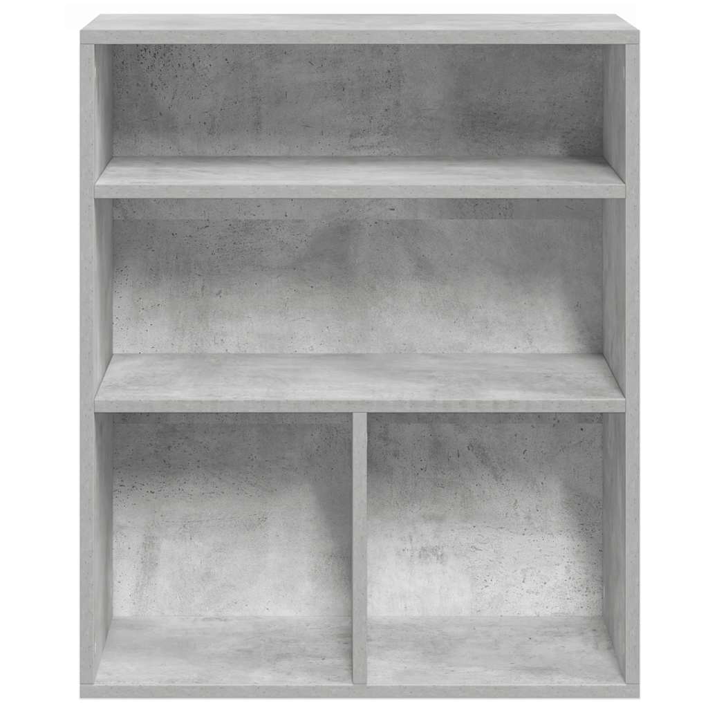 Book Cabinet Concrete Grey 60x30x71,5 cm Engineered Wood