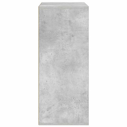 Book Cabinet Concrete Grey 60x30x71.5 cm Engineered Wood