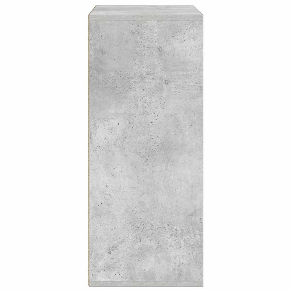 Book Cabinet Concrete Grey 60x30x71,5 cm Engineered Wood