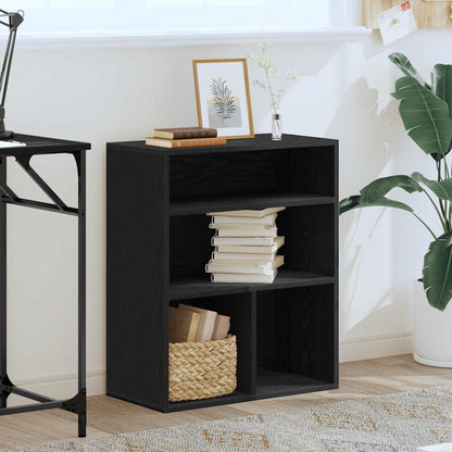 Book Cabinet Black 60x30x71,5 cm Engineered Wood