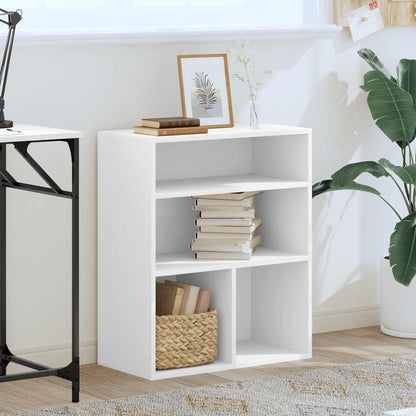 Book Cabinet White 60x30x71,5 cm Engineered Wood