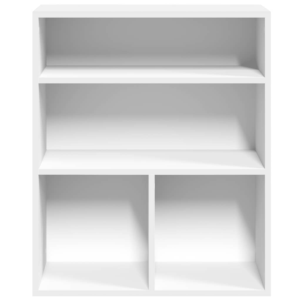 Book Cabinet White 60x30x71,5 cm Engineered Wood
