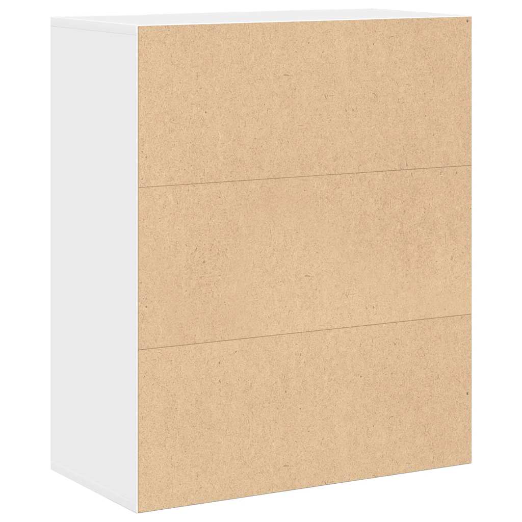 Book Cabinet White 60x30x71,5 cm Engineered Wood
