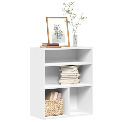 Book Cabinet White 60x30x71,5 cm Engineered Wood