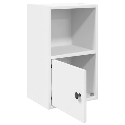 Bookcase White 31x24x52 cm Engineered Wood