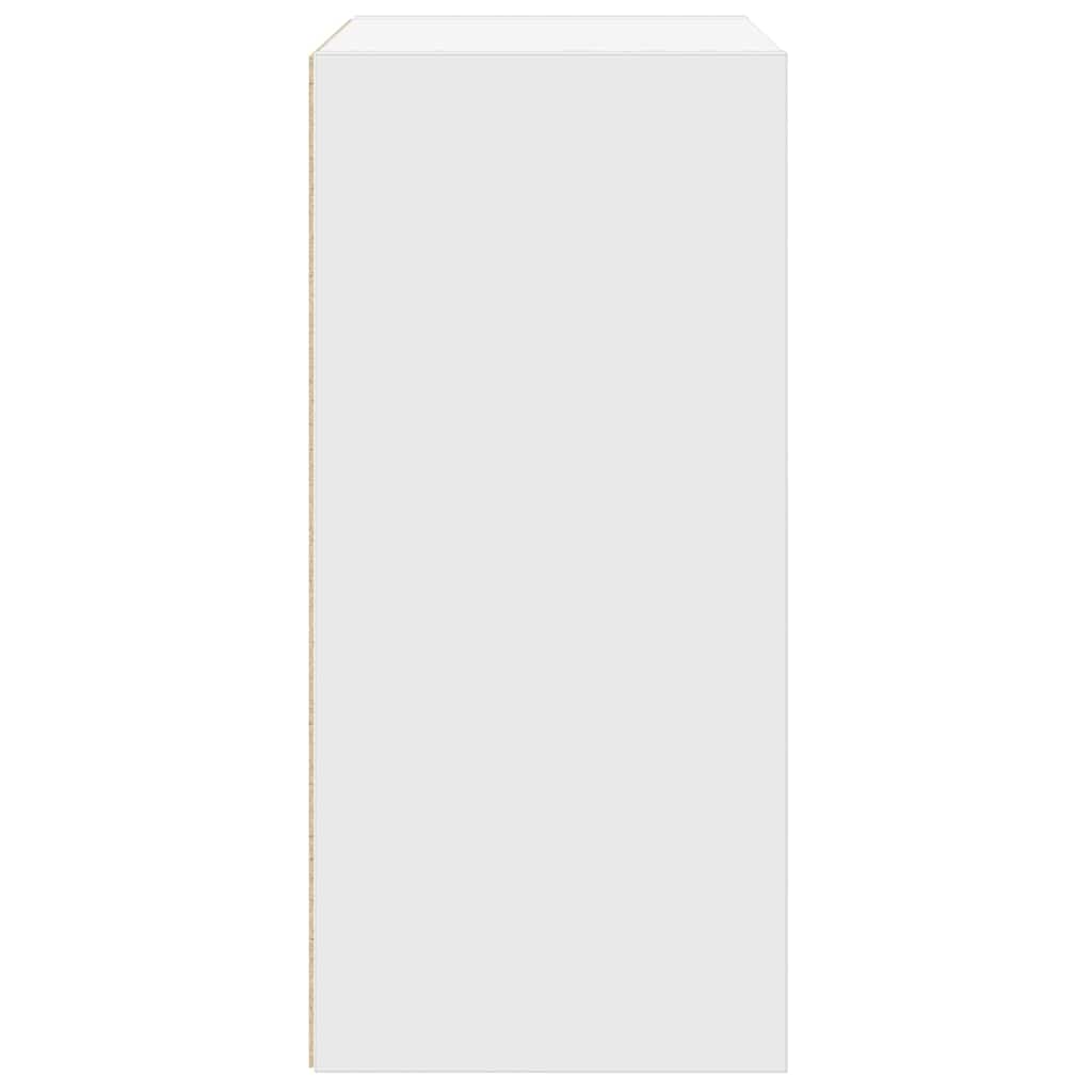 Bookcase White 31x24x52 cm Engineered Wood
