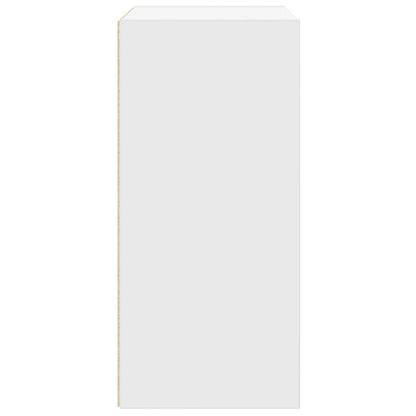 Bookcase White 31x24x52 cm Engineered Wood