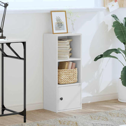 Bookcase White 31x24x77 cm Engineered Wood