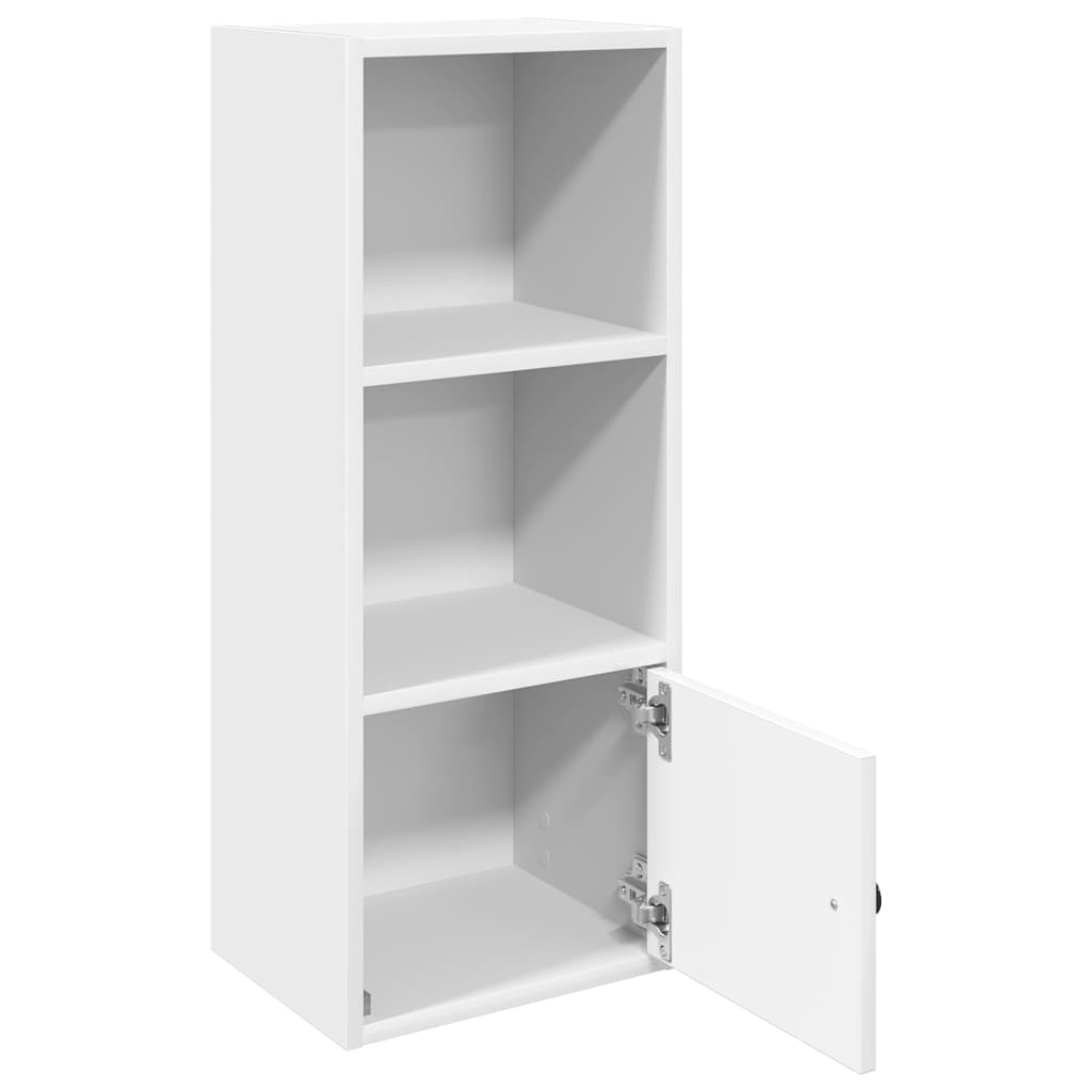 Bookcase White 31x24x77 cm Engineered Wood