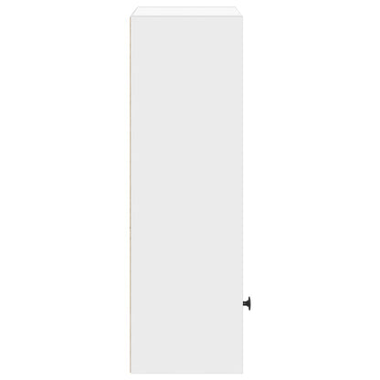 Bookcase White 31x24x77 cm Engineered Wood
