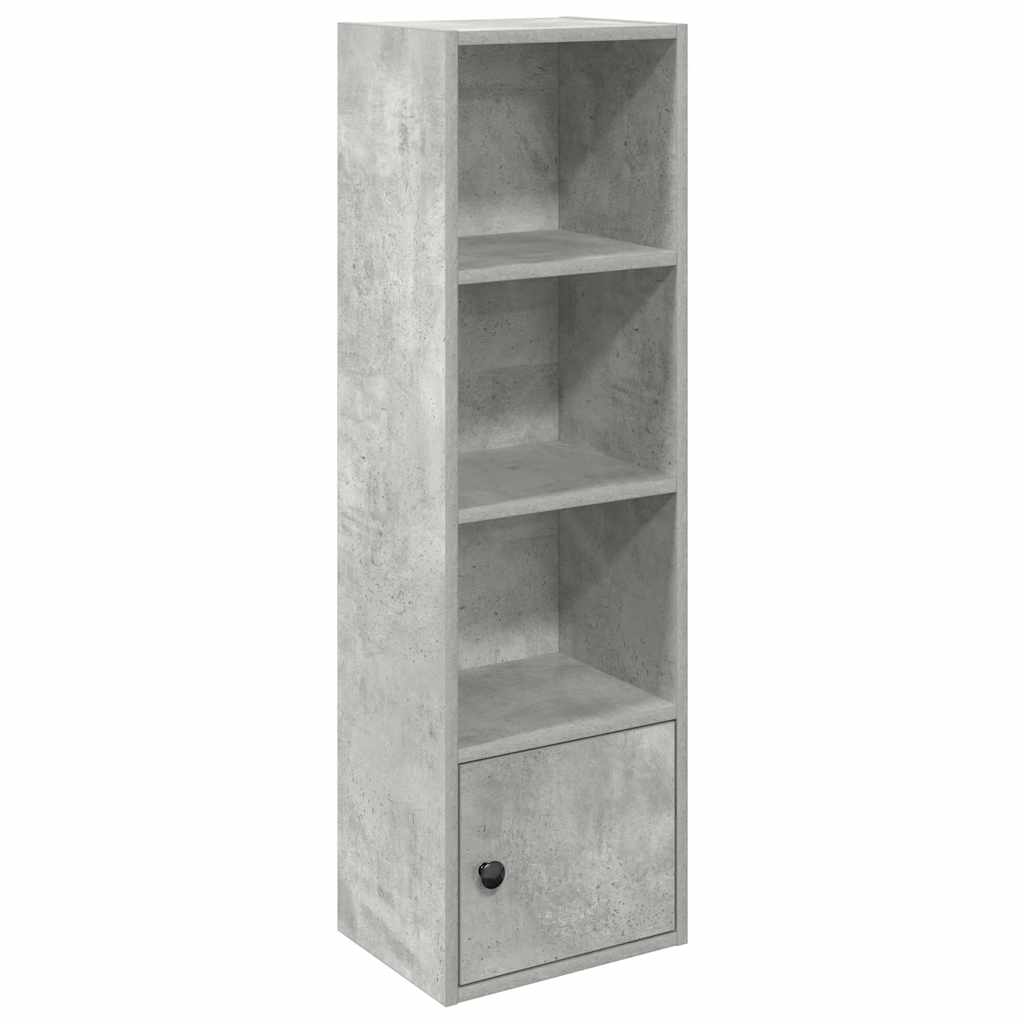 Bookcase Concrete Grey 31x24x102 cm Engineered Wood