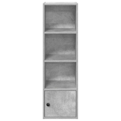 Bookcase Concrete Grey 31x24x102 cm Engineered Wood
