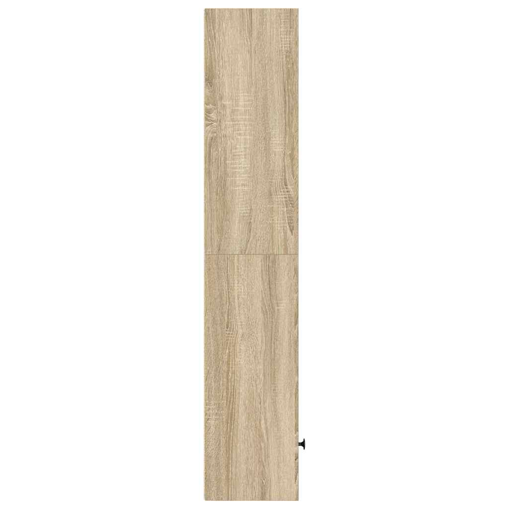 Bookcase Sonoma Oak 31x24x127 cm Engineered Wood