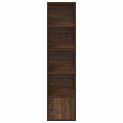 Bookcase Brown Oak 31x24x127 cm Engineered Wood