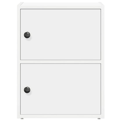 Bookcase White 40x24x52 cm Engineered Wood