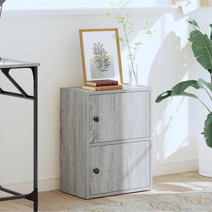 Bookcase Grey Sonoma 40x24x52 cm Engineered Wood