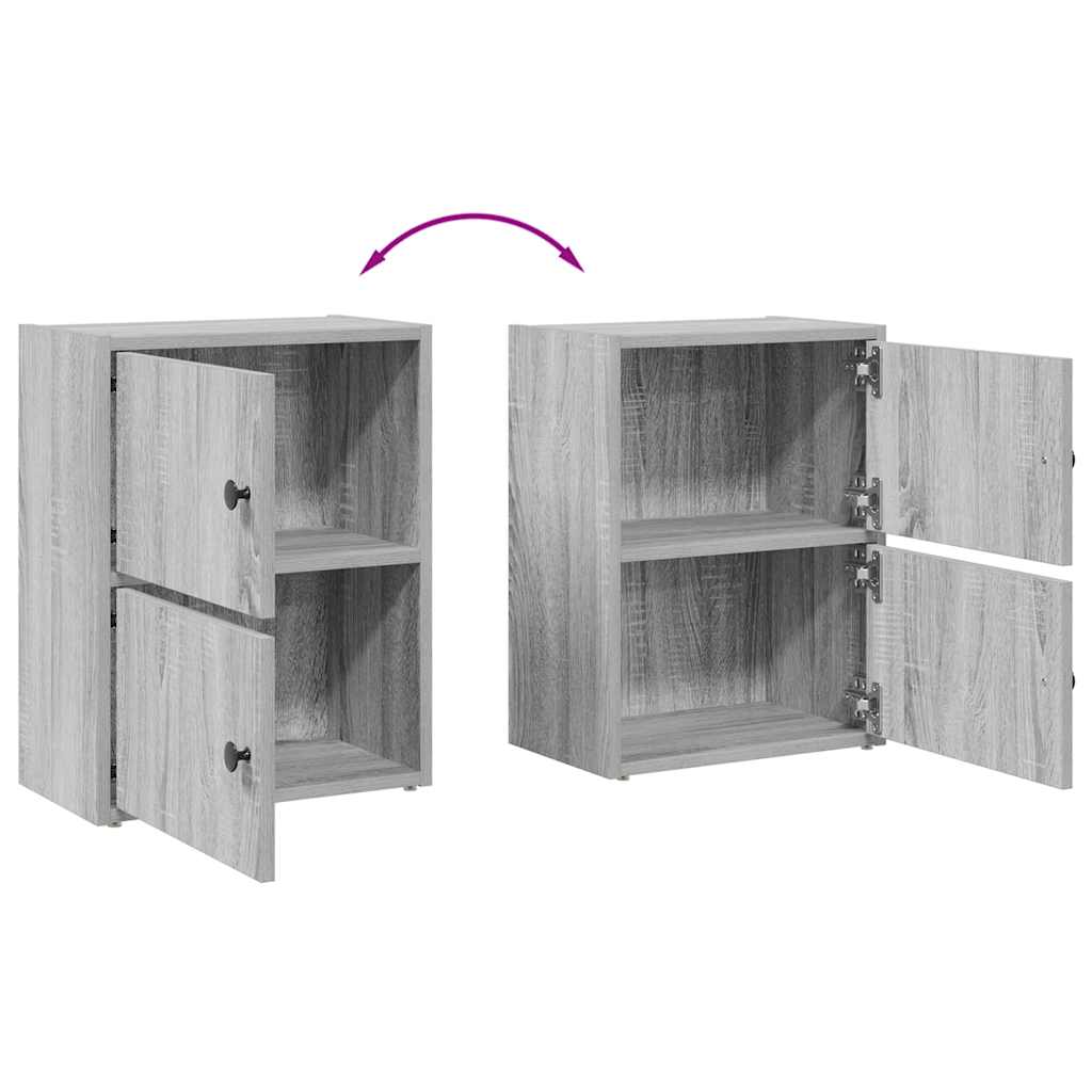 Bookcase Grey Sonoma 40x24x52 cm Engineered Wood