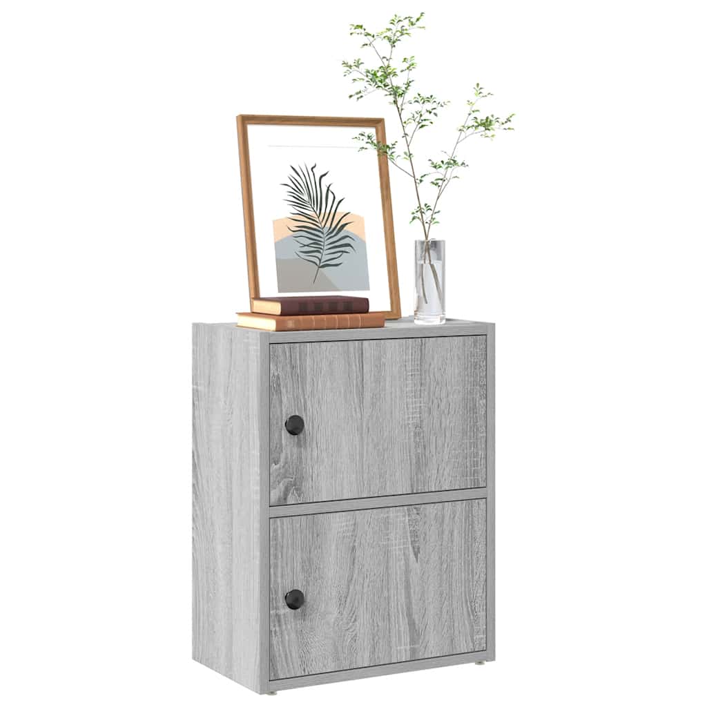 Bookcase Grey Sonoma 40x24x52 cm Engineered Wood