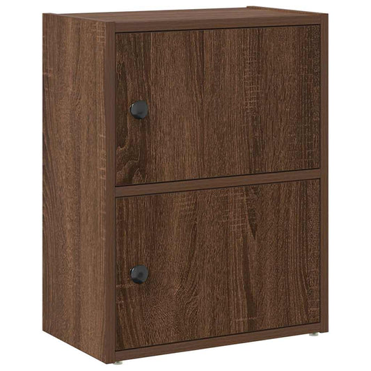 Bookcase Brown Oak 40x24x52 cm Engineered Wood