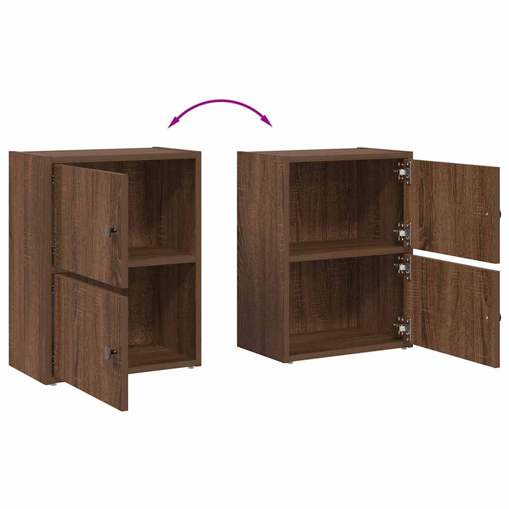 Bookcase Brown Oak 40x24x52 cm Engineered Wood