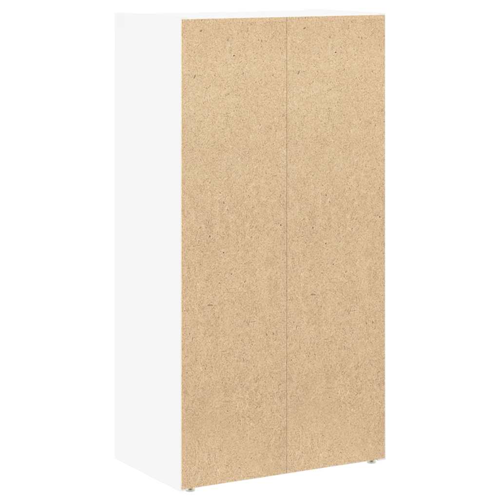 Bookcase White 40x24x77 cm Engineered Wood