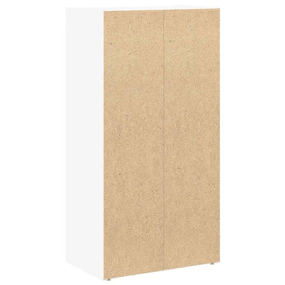 Bookcase White 40x24x77 cm Engineered Wood