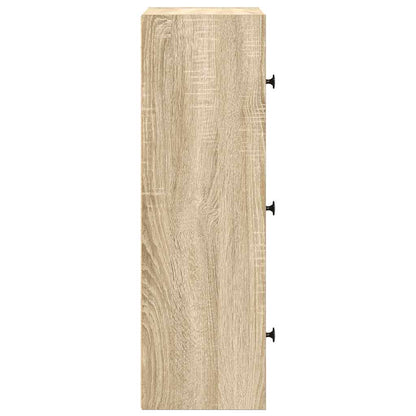 Bookcase Sonoma Oak 40x24x77 cm Engineered Wood