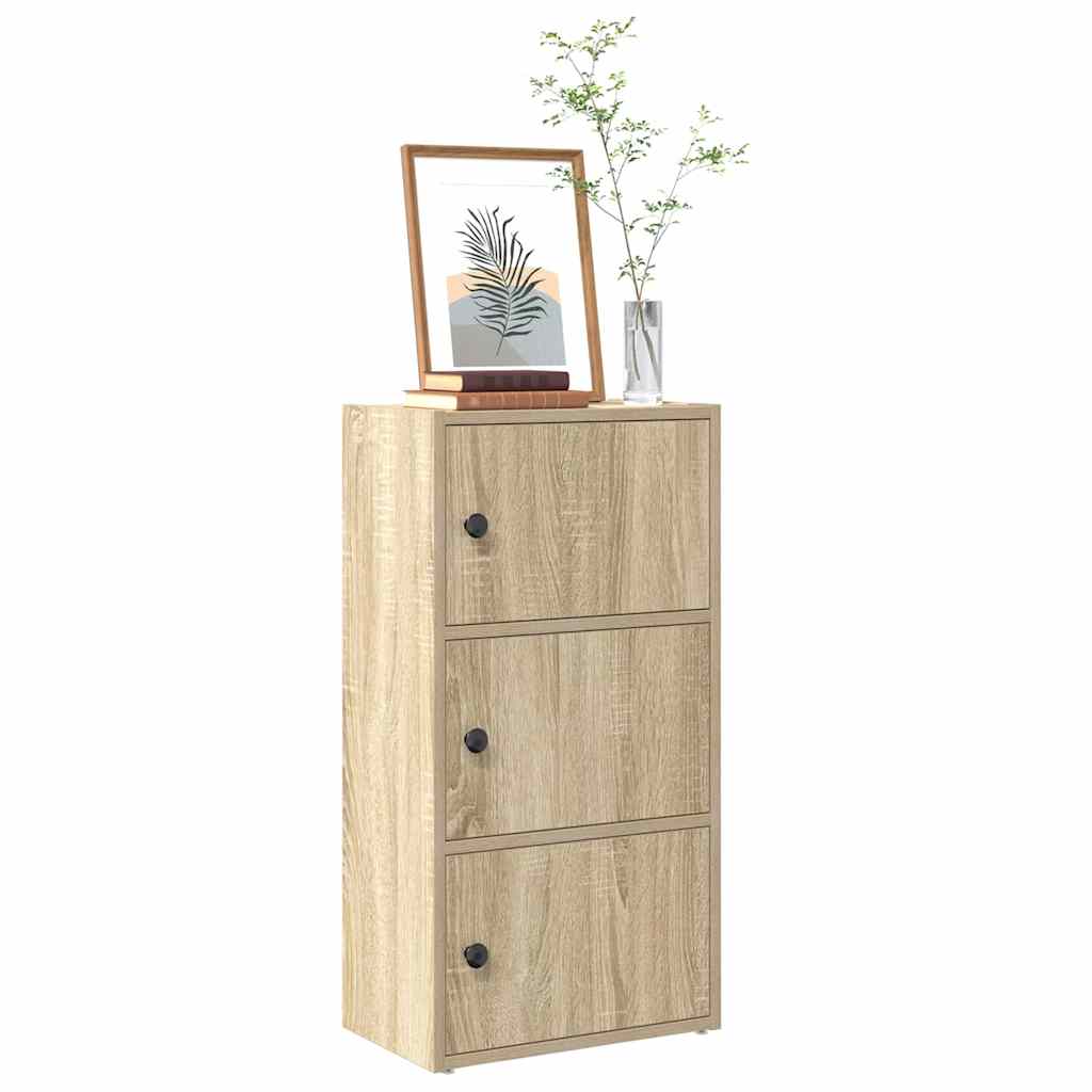 Bookcase Sonoma Oak 40x24x77 cm Engineered Wood