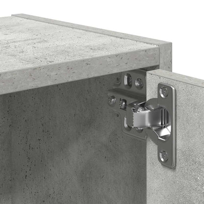 Bookcase Concrete Grey 40x24x77 cm Engineered Wood