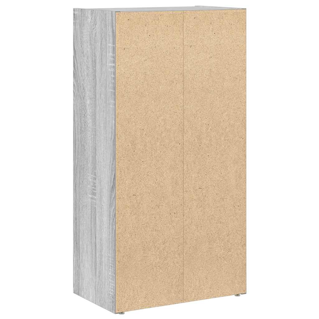 Bookcase Grey Sonoma 40x24x77 cm Engineered Wood