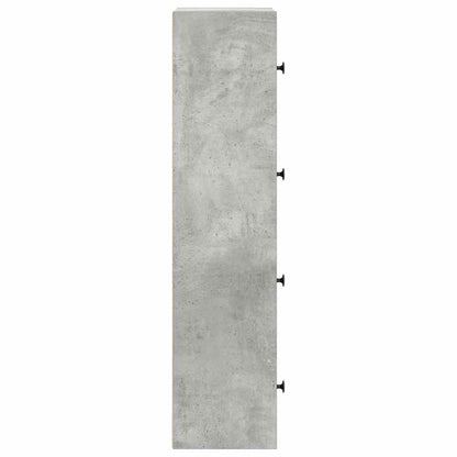 Bookcase Concrete Grey 40x24x102 cm Engineered Wood
