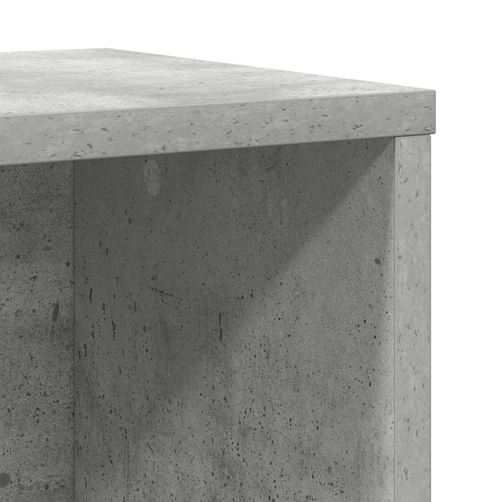 Bookcase Concrete Grey 60x24x76,5 cm Engineered Wood