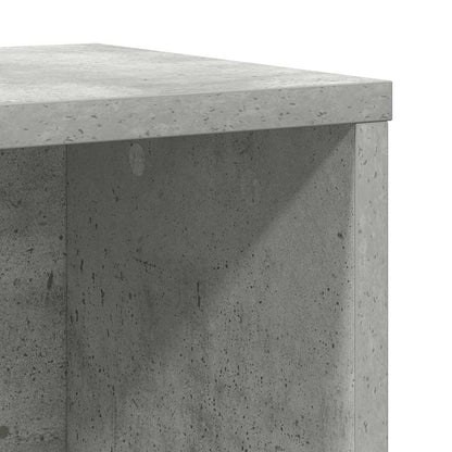 Bookcase Concrete Grey 60x24x76,5 cm Engineered Wood