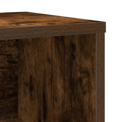 Bookcase Smoked Oak 60x24x76,5 cm Engineered Wood