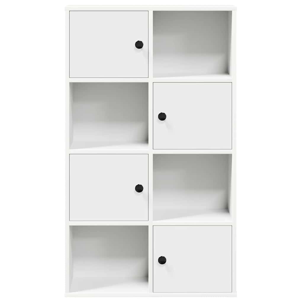 Bookcase White 60x24x101,5 cm Engineered Wood
