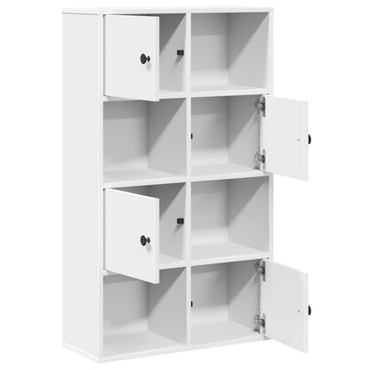 Bookcase White 60x24x101,5 cm Engineered Wood