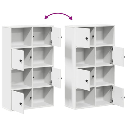 Bookcase White 60x24x101,5 cm Engineered Wood