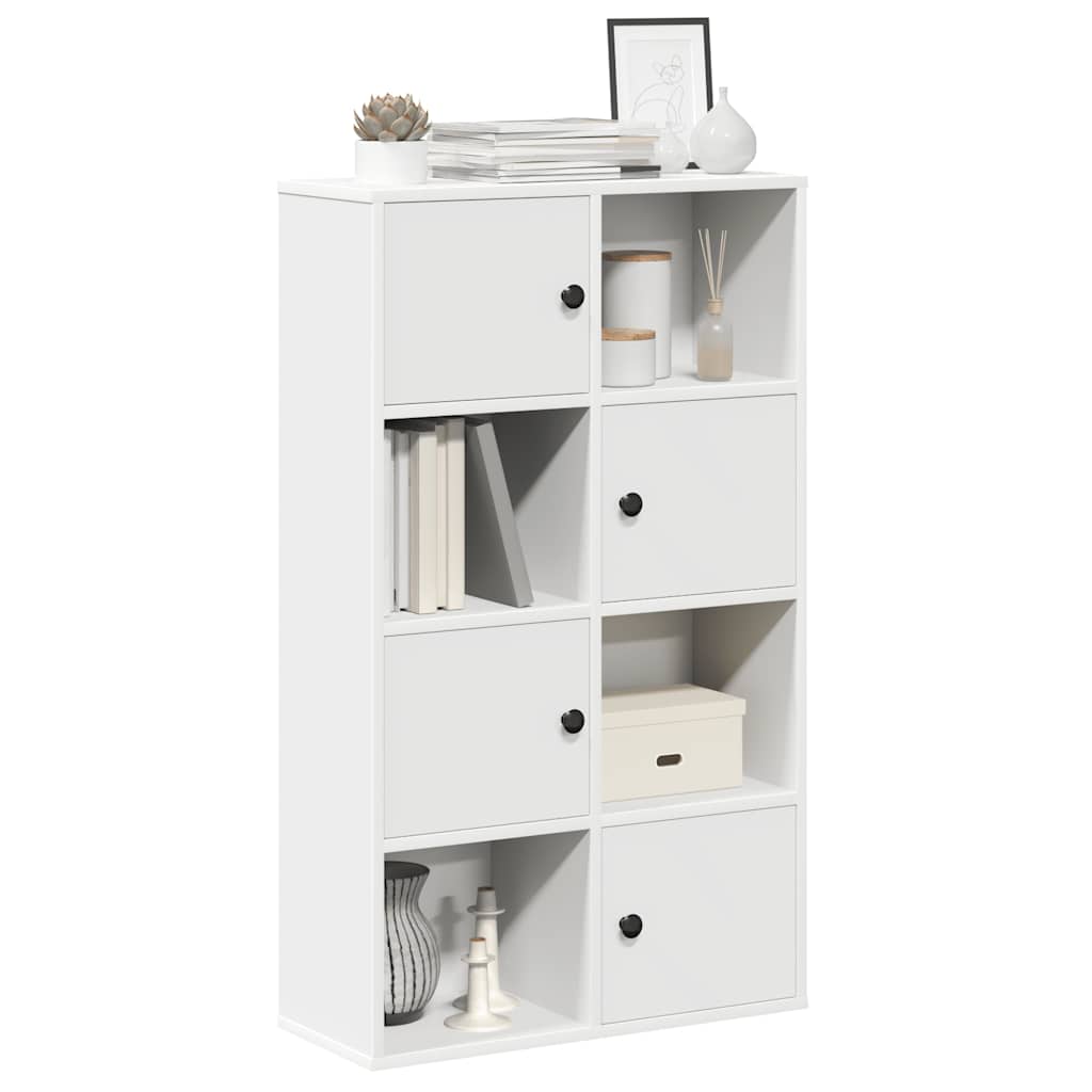 Bookcase White 60x24x101,5 cm Engineered Wood