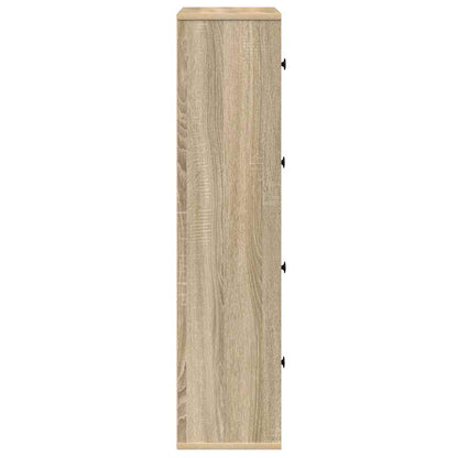 Bookcase Sonoma Oak 60x24x101,5 cm Engineered Wood