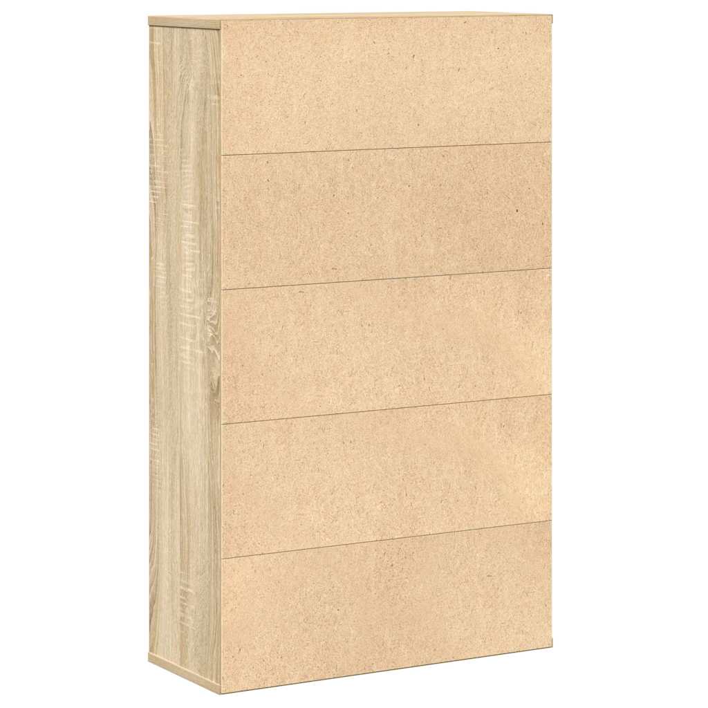 Bookcase Sonoma Oak 60x24x101,5 cm Engineered Wood