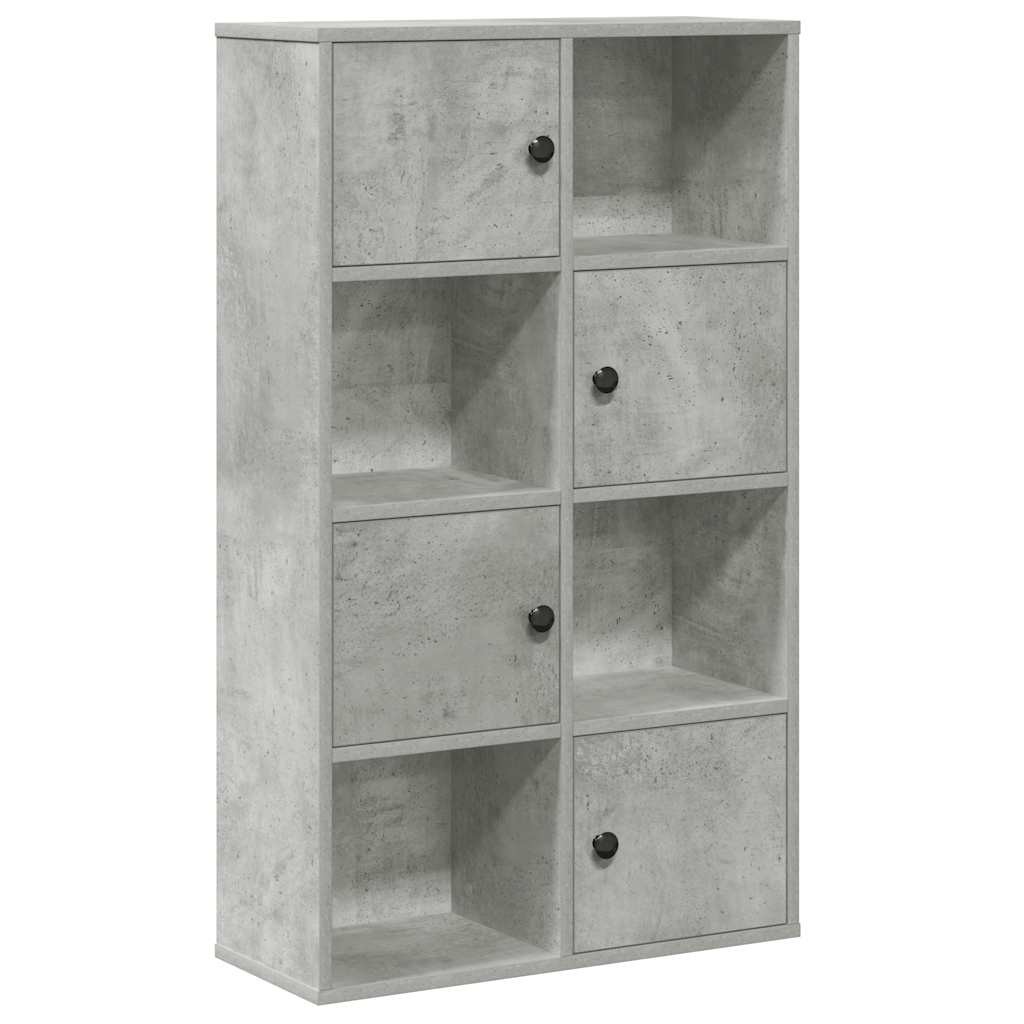 Bookcase Concrete Grey 60x24x101,5 cm Engineered Wood