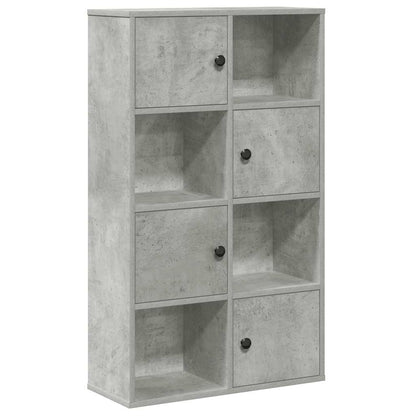Bookcase Concrete Grey 60x24x101,5 cm Engineered Wood