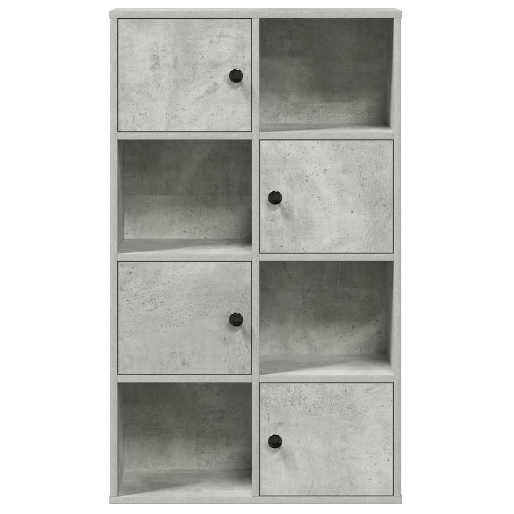 Bookcase Concrete Grey 60x24x101,5 cm Engineered Wood