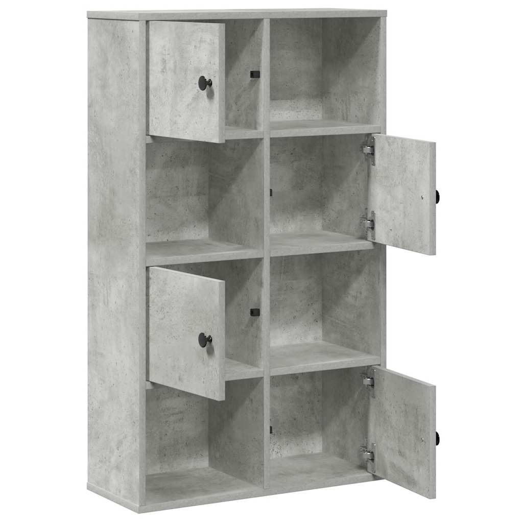 Bookcase Concrete Grey 60x24x101,5 cm Engineered Wood