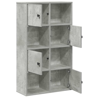 Bookcase Concrete Grey 60x24x101,5 cm Engineered Wood