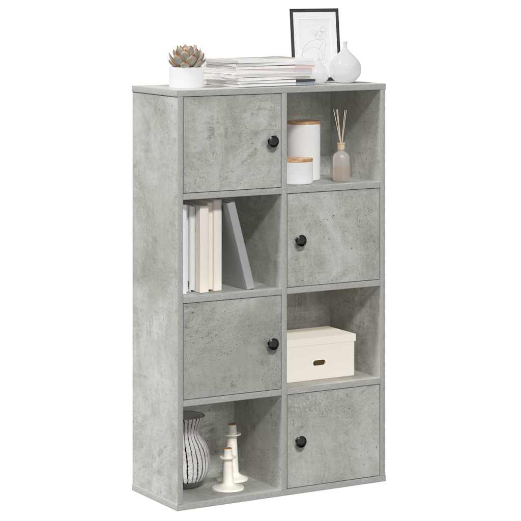 Bookcase Concrete Grey 60x24x101,5 cm Engineered Wood
