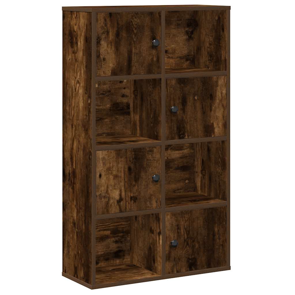 Bookcase Smoked Oak 60x24x101,5 cm Engineered Wood