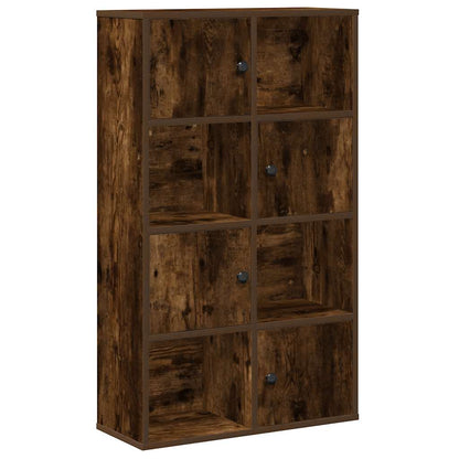 Bookcase Smoked Oak 60x24x101,5 cm Engineered Wood
