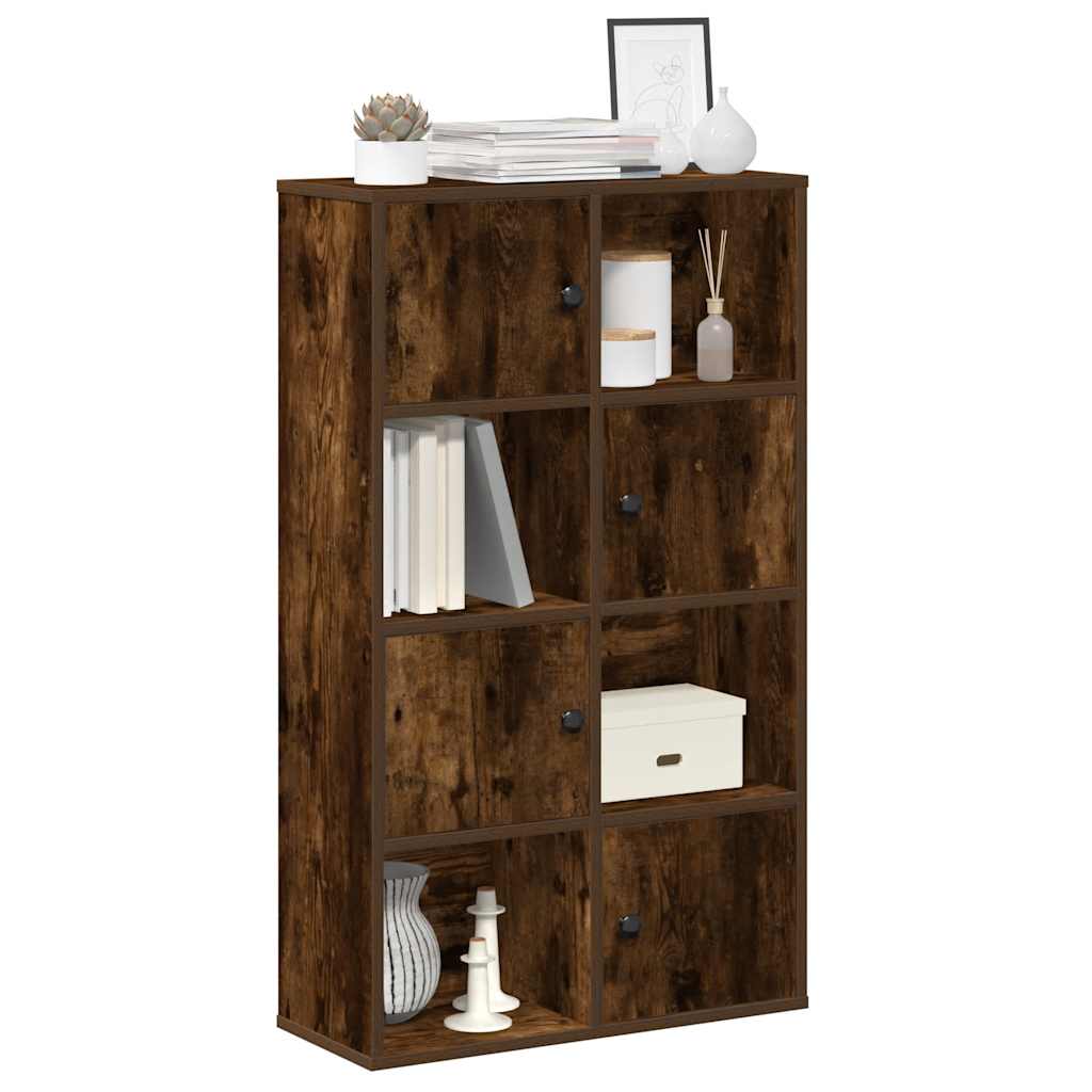 Bookcase Smoked Oak 60x24x101,5 cm Engineered Wood