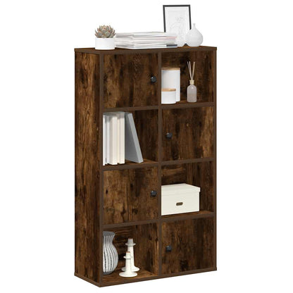Bookcase Smoked Oak 60x24x101,5 cm Engineered Wood